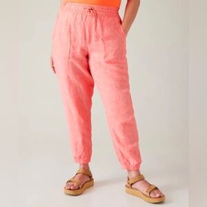 Athleta Retreat Jogger NWOT 100% Linen